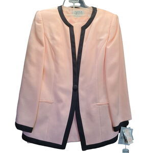 Vintage Atrium Collection 2pc Set Pink Size 10 Polyester Blend Blazer And Skirt